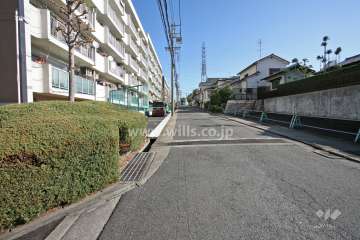 敷地南側の前面道路