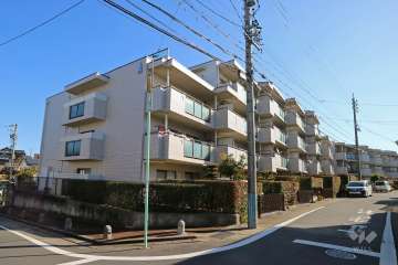 シティコーポしまだA棟の外観（南西側から）