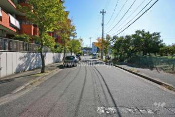 敷地南西側の前面道路