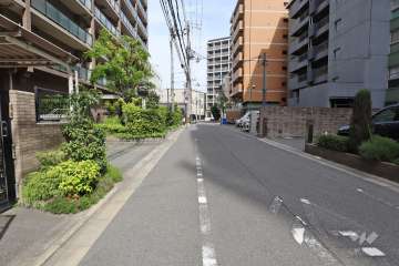 敷地南側の前面道路