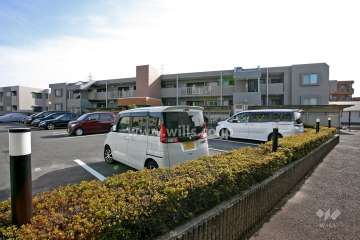 アメニティ植田2の外観（北西側から）