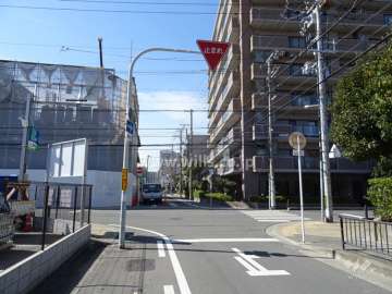 敷地南側の前面道路