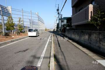 敷地西側の道路