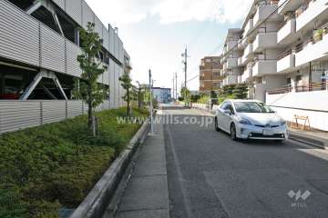 敷地南側の前面道路(東側から)