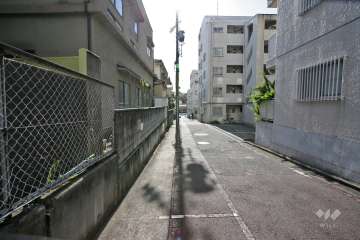 敷地内東側の通路