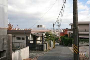 敷地前面道路からの景色良好です。