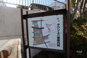 タウン上八事の案内板