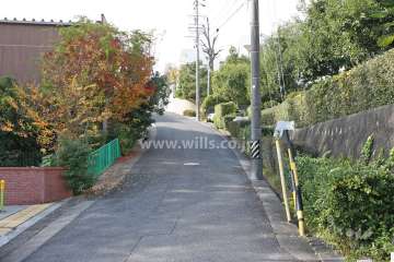 敷地南側の前面道路