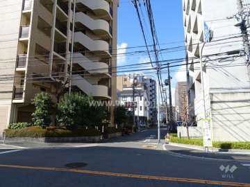 敷地南側の前面道路