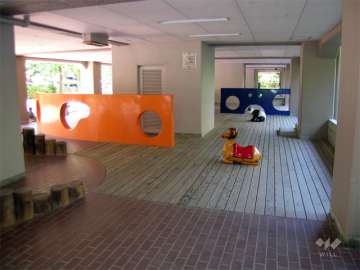 B棟の1階にあるプレイロット