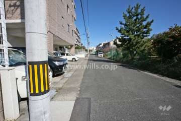 敷地南側の前面道路