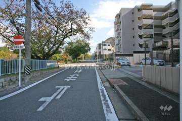 敷地北側の前面道路