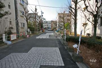 敷地西側の通路