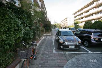 敷地北側の通路