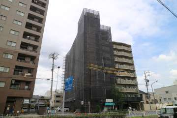 セーエーマンションの外観（南西側から）※2019年7月現在大規模修繕工事中