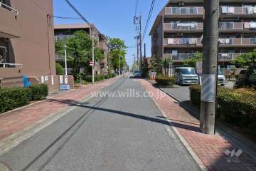 敷地西側の前面道(南側から)