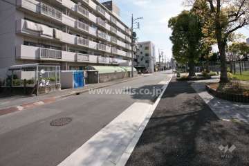 敷地南側の前面道路