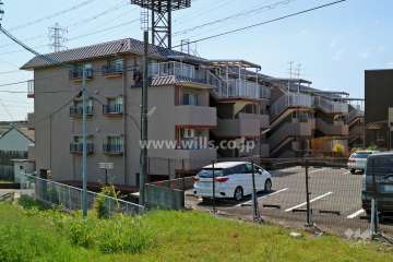 宝赤坪ハイツの外観（北東側から）