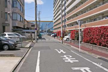 敷地南側の前面道路
