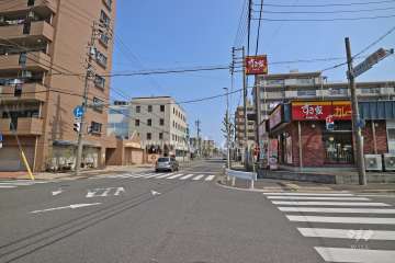 敷地東側の前面道路