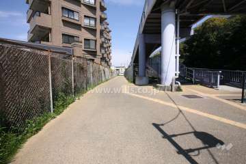 敷地東側の前面道路