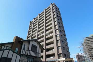 ダイアパレス白鳥庭園通りの外観（南東側から）