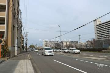 敷地東側の前面道路