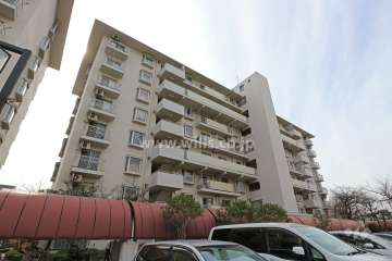 神宮東パークハイツ4号棟の外観（北東側から）