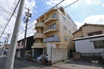 山木マンションの外観（北西側から）