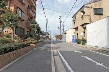 敷地東側の前面道路