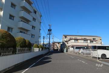 敷地東側の前面道路