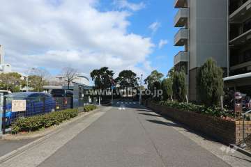 敷地北西側の前面道路