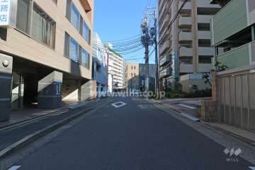 敷地北側の前面道路