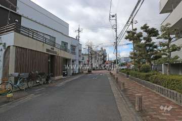 敷地南東側の前面道路