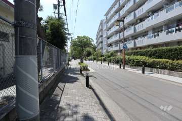 敷地南側の前面道路