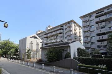 アーバンラフレ志賀17号棟の外観（北西側から）