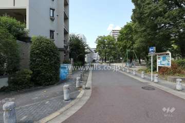 敷地東側の前面道路