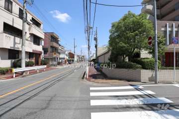 敷地北側の前面道路