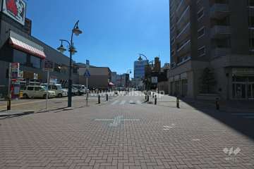 敷地北東側の前面道路