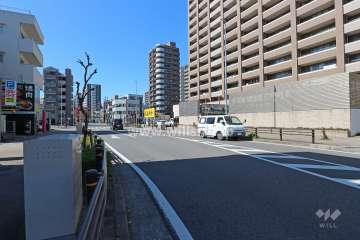 敷地南東側の前面道路