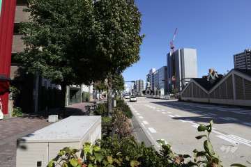 敷地南東側の前面道路