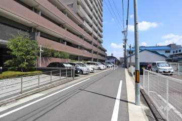 敷地南側の前面道路