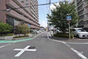 敷地北側の前面道路