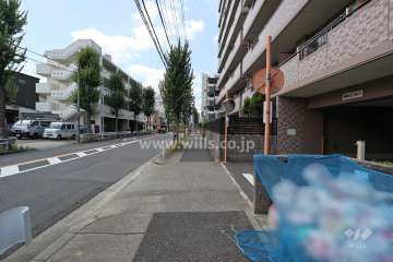 敷地南側の前面道路