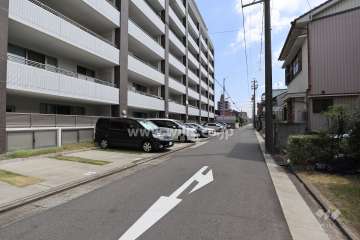 敷地南側の前面道路