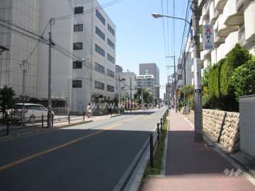 敷地南側の前面道路