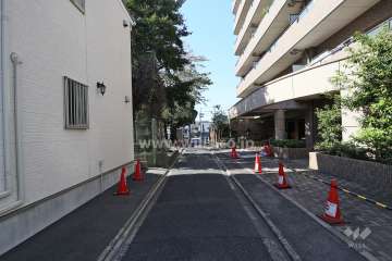 敷地南側の前面道路