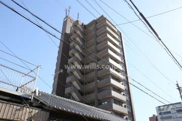 ライオンズマンション大曽根西の外観（北西側から）