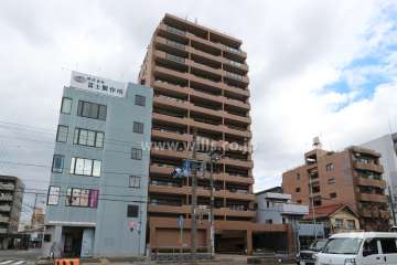 シーアイマンション平安通の外観（南西側から）