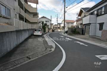敷地北側の前面道路(東側から)